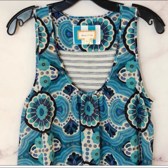{Anthro} Meadow Rue Floral Merlon Tank - Picture 3 of 3